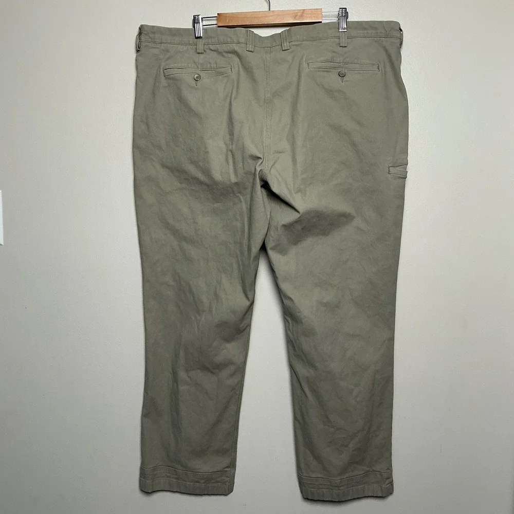 Duluth Flex Ballroom Khaki Pants Mens 46x32 Relaxed Fit Chino Work Pants